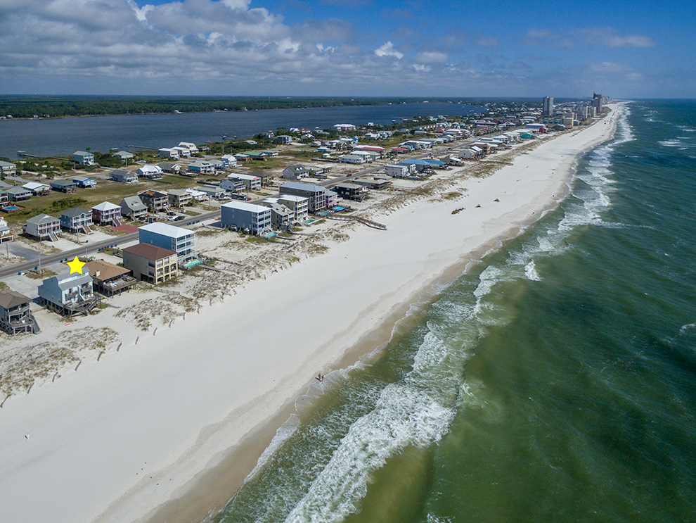 gulf shore aerial photographer drone